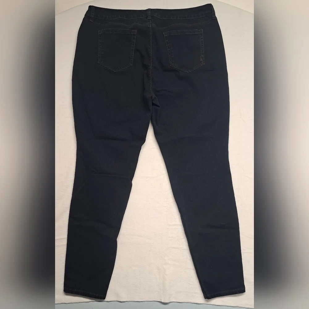 Style & Co 18 Curvy Skinny Leg Jeans Stretch Five Pocket Zipper Fly Dark Wash